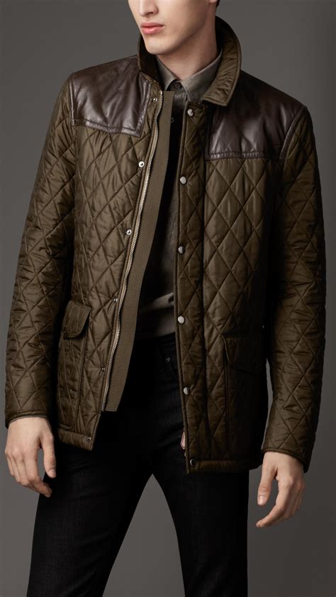 mens burberry jackets|burberry quilted jackets for men.